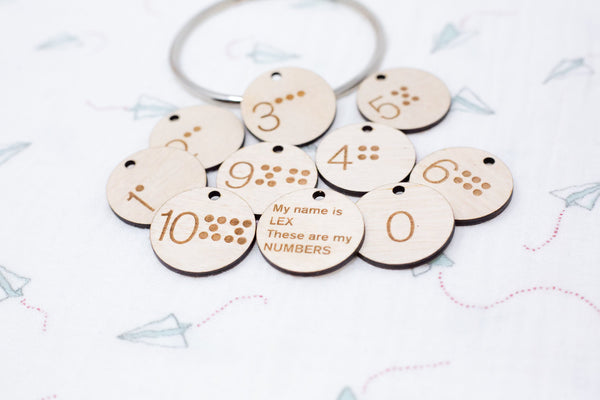 Personalized Number Ring - Classic - Alphabet & Number Learning Flash Tokens | Personalized
