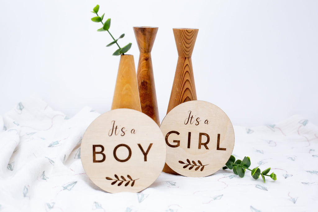 It's A Girl / Boy - Classic Double Sided - Gender Reveal